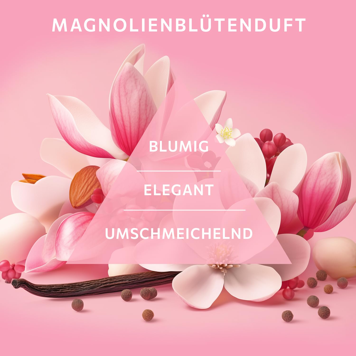 VANDINI HYDRO - 6 creme per le mani da donna, 75 ml, con fiori di magnolia e latte di mandorle, crema nutriente per le mani per pelli normali e secche, vegana, senza parabeni e siliconi, Made in