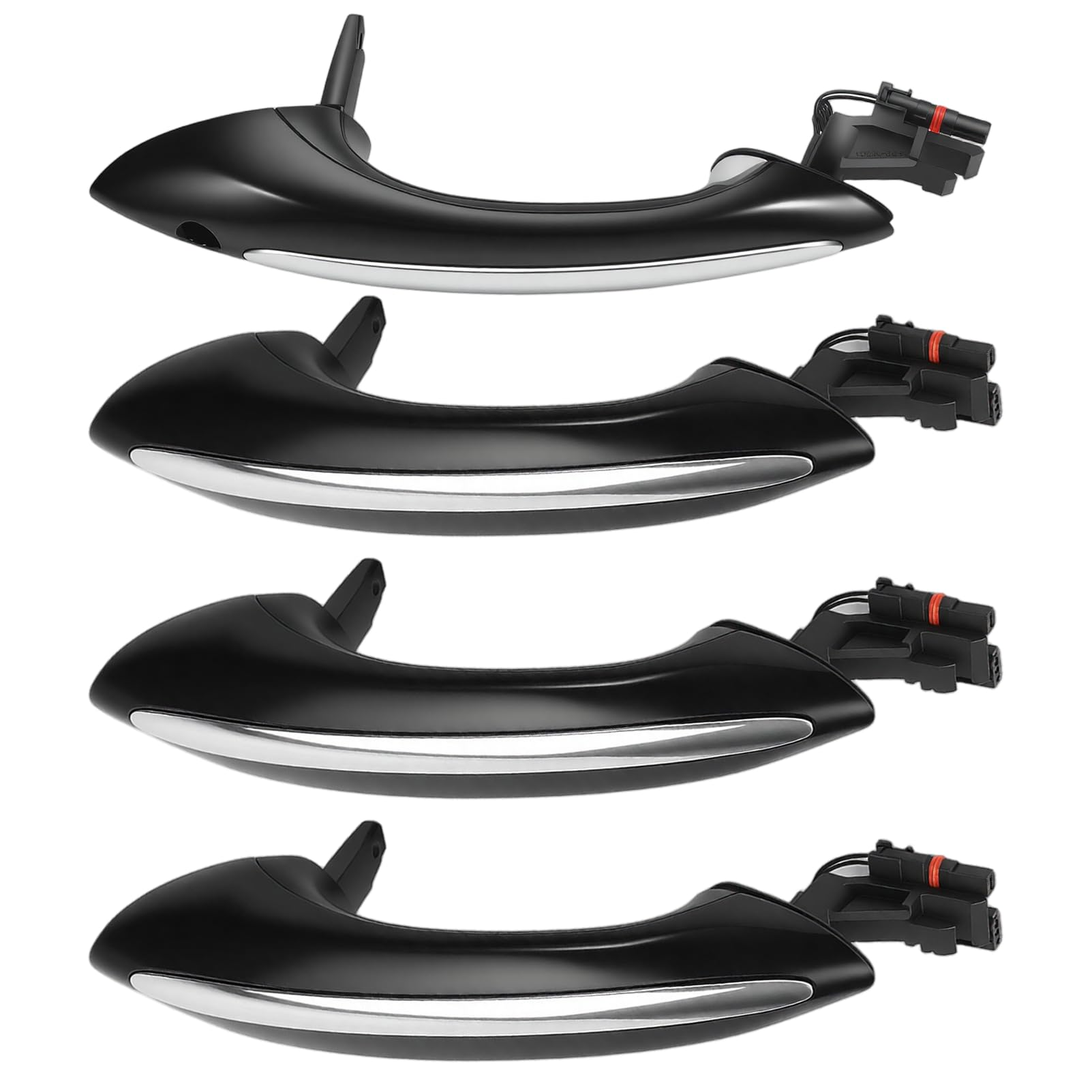 Poignées de porte extérieures pour F10 F11 F06 F01 en finition noire mate haute durabilité