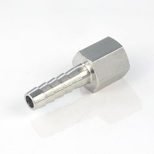 Miniatura 3 de HFS (R) Adaptador de manguera de 12 pulgada a adaptador hembra NPT de acero inoxidable 304 de 12 pulgada