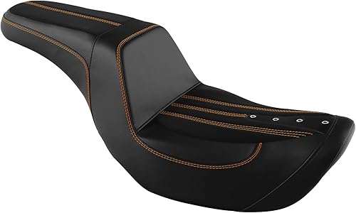 Vista 106 de Asiento de motocicleta para conductor y pasajero, apto para Harley Dyna Wide Glide Low Rider Street Bob Fat Bob FXDF Super Glide Custom FXDC