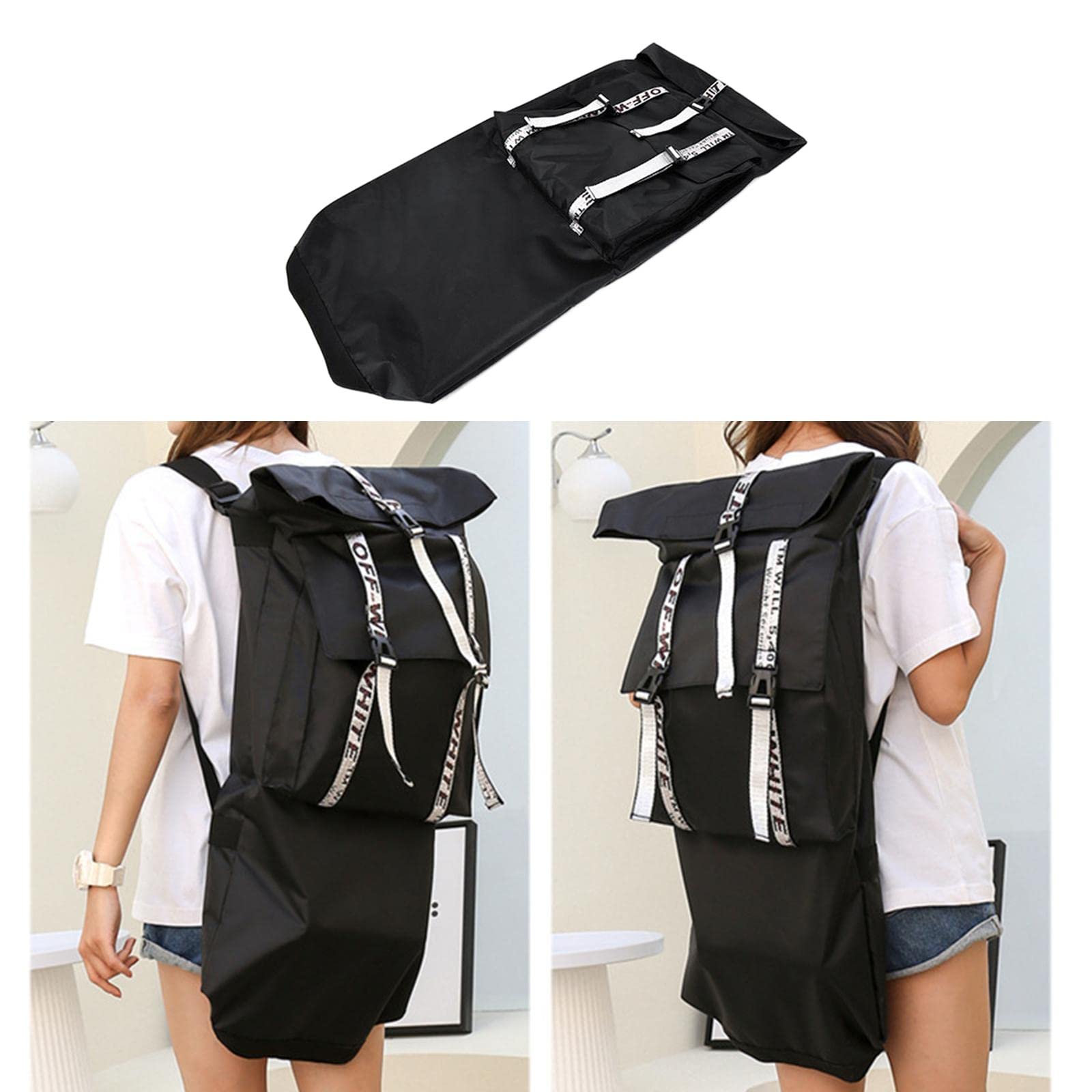 harayaa Sac de Skateboard Portable, avec Deux Bretelles Réglables Porte-Planche de Trend Skate Carry Bag Sac à Dos de Skateboard pour Cruiser