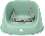 Ingenuity: ity by Ingenuity My Spot Easy-Clean Baby Booster Feeding Chair, 3-Point Harness, Washable Removable Straps - Green