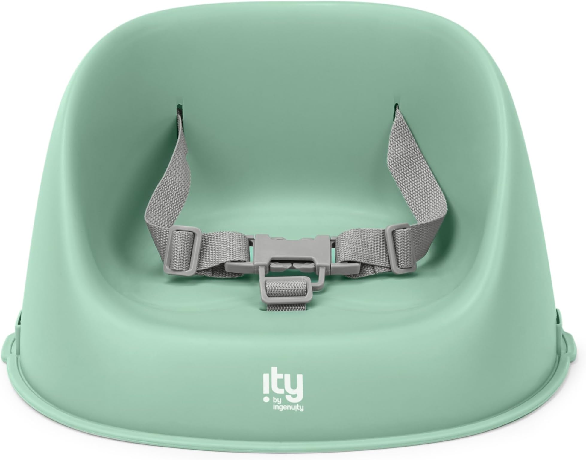 My Spot Easy-Clean Booster Seat – 3-Point Harness, Washable Straps, Secure Fit on Dining Chairs, Green (6–36 Months)