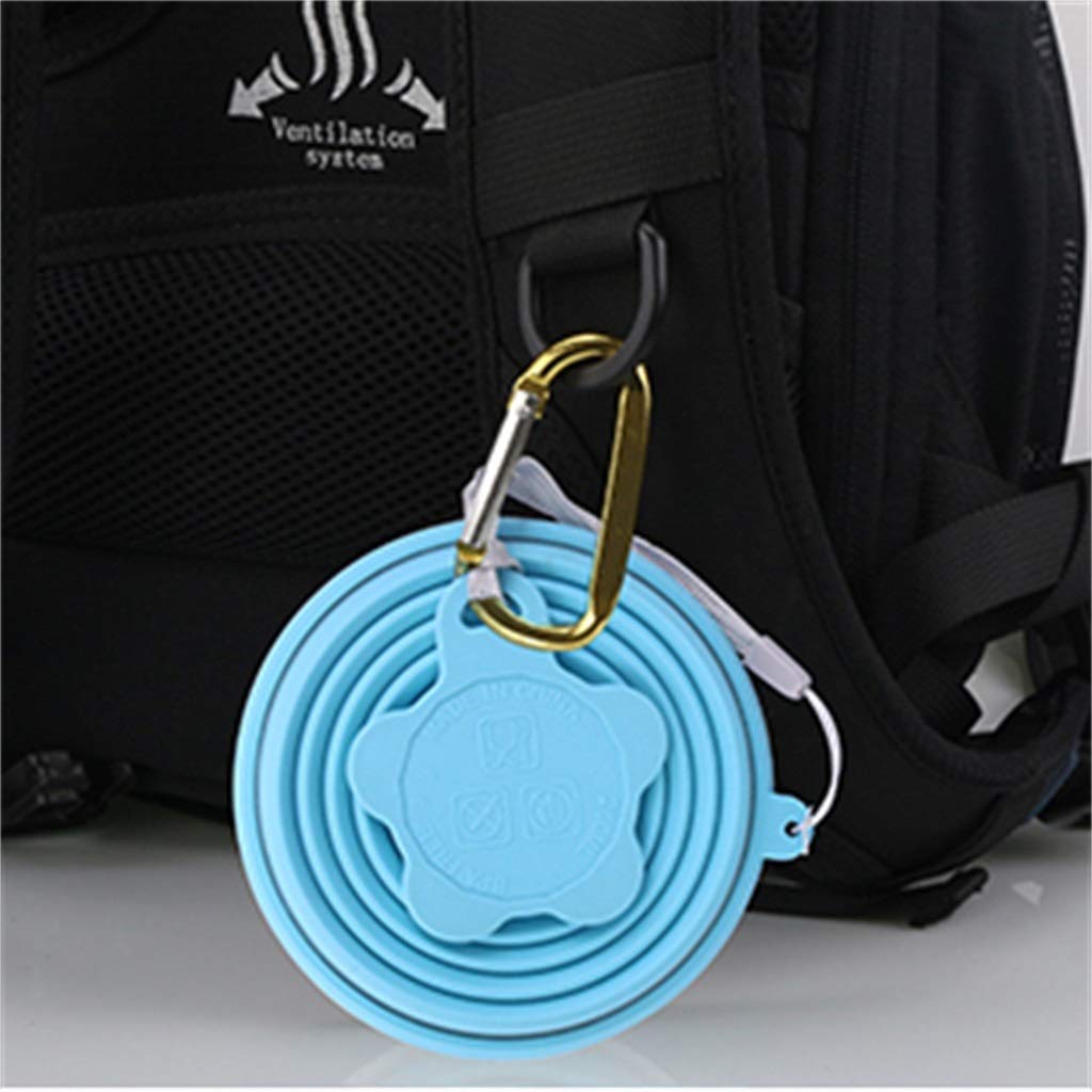 Faltbarer Campingbecher, Mehrzweck Outdoor-Reisen Mundspülbecher Tragbar Mini (6 Farben)