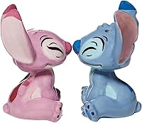 Vista 3 de Enesco Disney Ceramics Stitch and Angel Salt and Pepper Shaker Set, 3.5 Inch, Multicolor