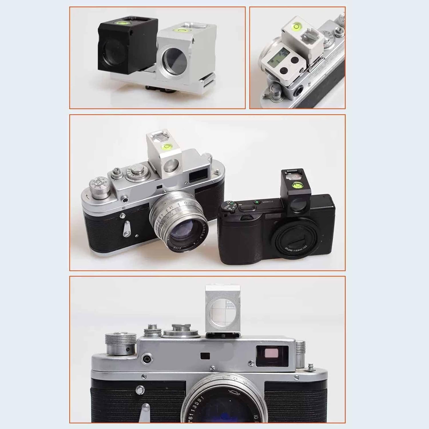 Optischer Lichtschachtsucher, Externer Ersatz-kamerasucher, Kaltstartöffnung Und Niedrige Winkel, Mit Federbefestigung Für Professionelle Fotografie