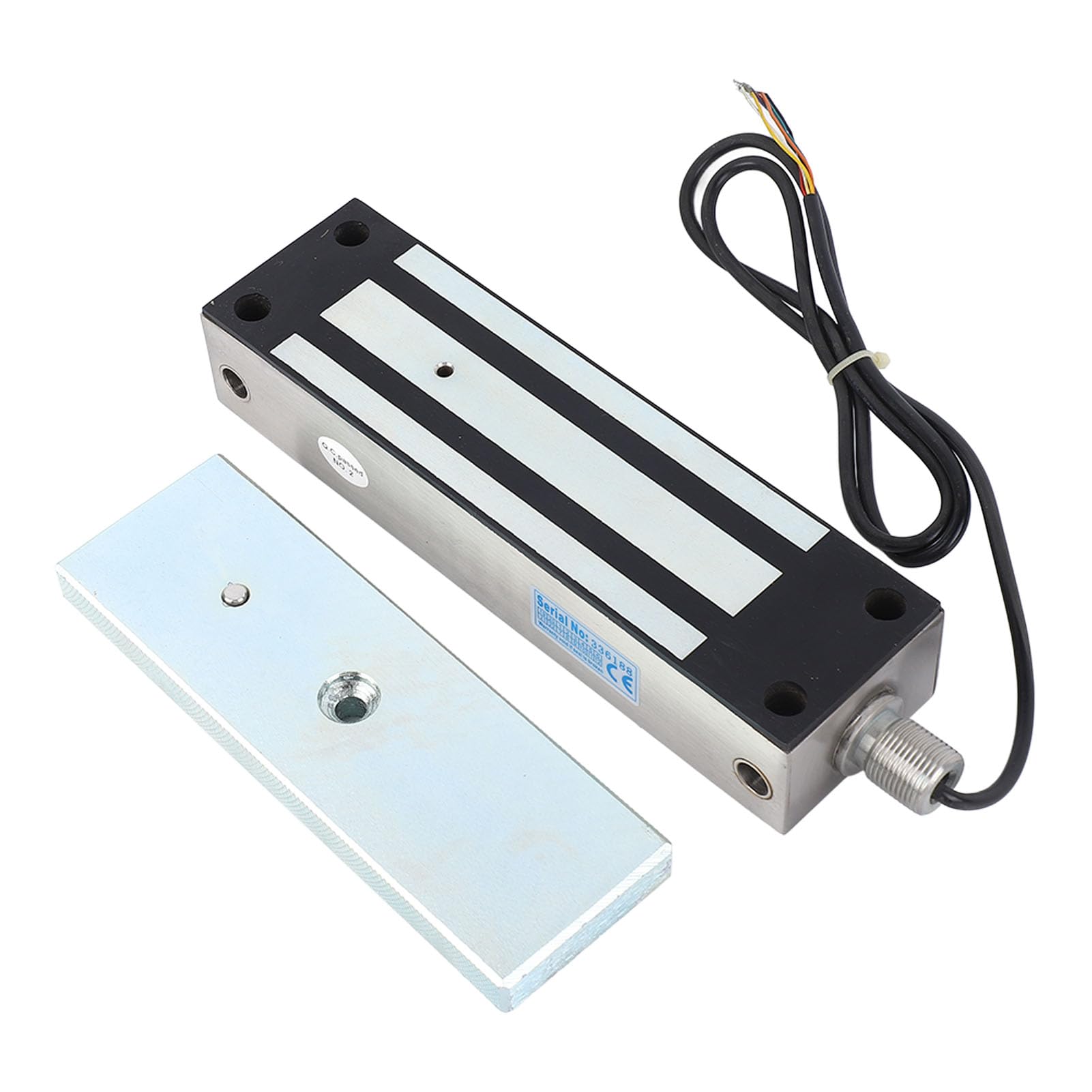 Elektrisches Magnetisches Elektromagnetisches Schloss aus Edelstahl, 6 Drähte, 500 Kg Haltekraft, Magnetisches Türschloss für Zugangskontrollsystem
