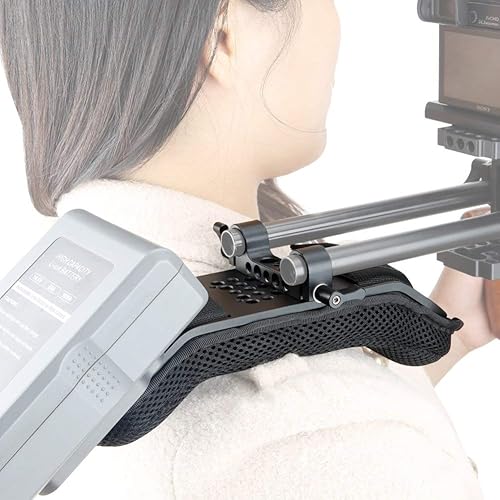 Miniatura 5 de NICEYRIG Soporte de hombro estable para videocámara cámara DVCC sistema de soporte DSLR bloque de riel de 0591in