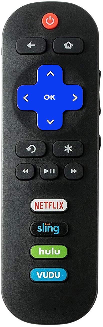 SmartbyRemote Control fit for TCL Roku TV 65S405 65S401 55UP120 55US57 55S401 55S405 50FS3750 55FS3700 49S405 48FS3700 48FS3750 43FP110 43UP120 43S405 40FS3800 40S3800 32S3850 32S3700 32S3800 32S301