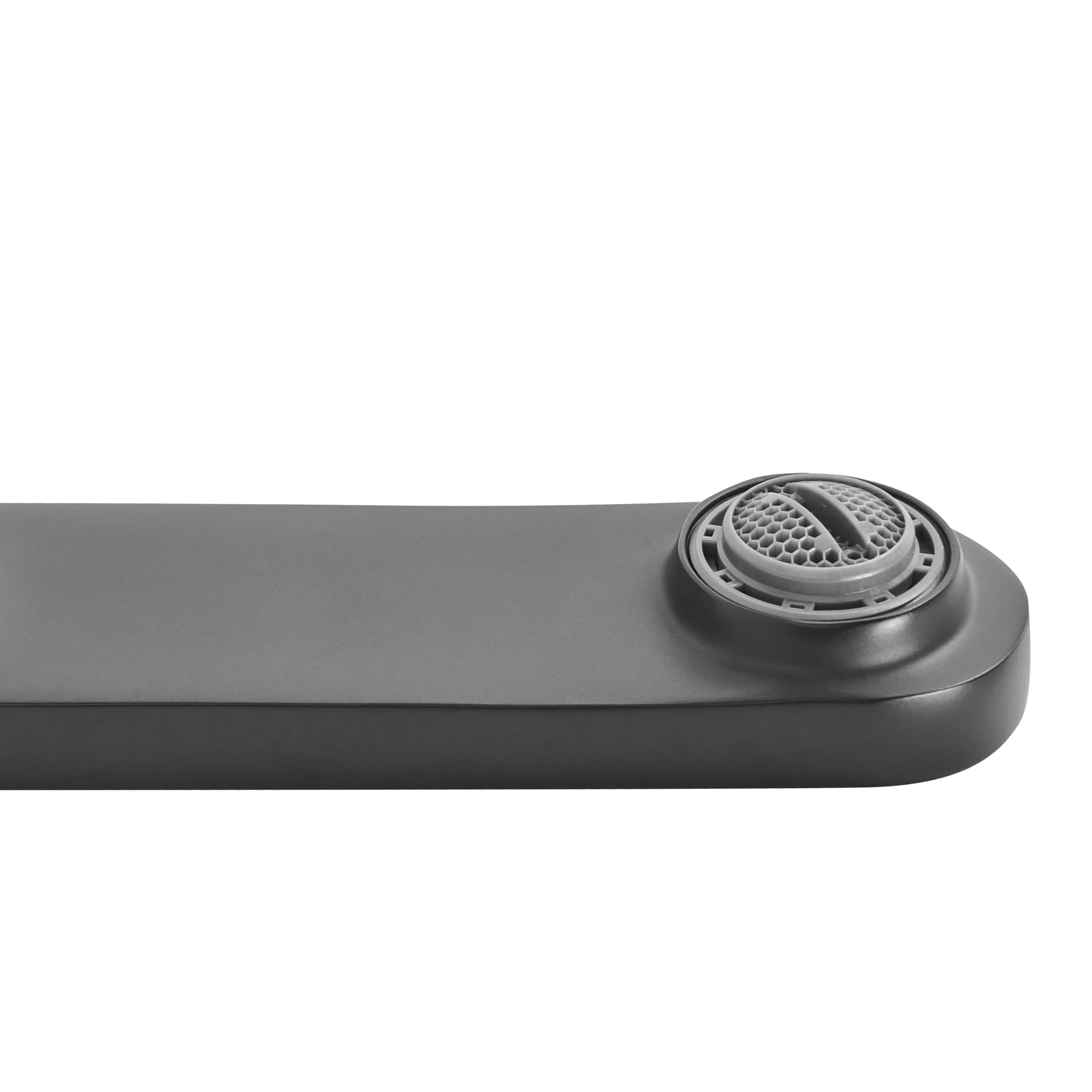 Grifo monomando de latón empotrado para lavabo en pared negro Chungara
