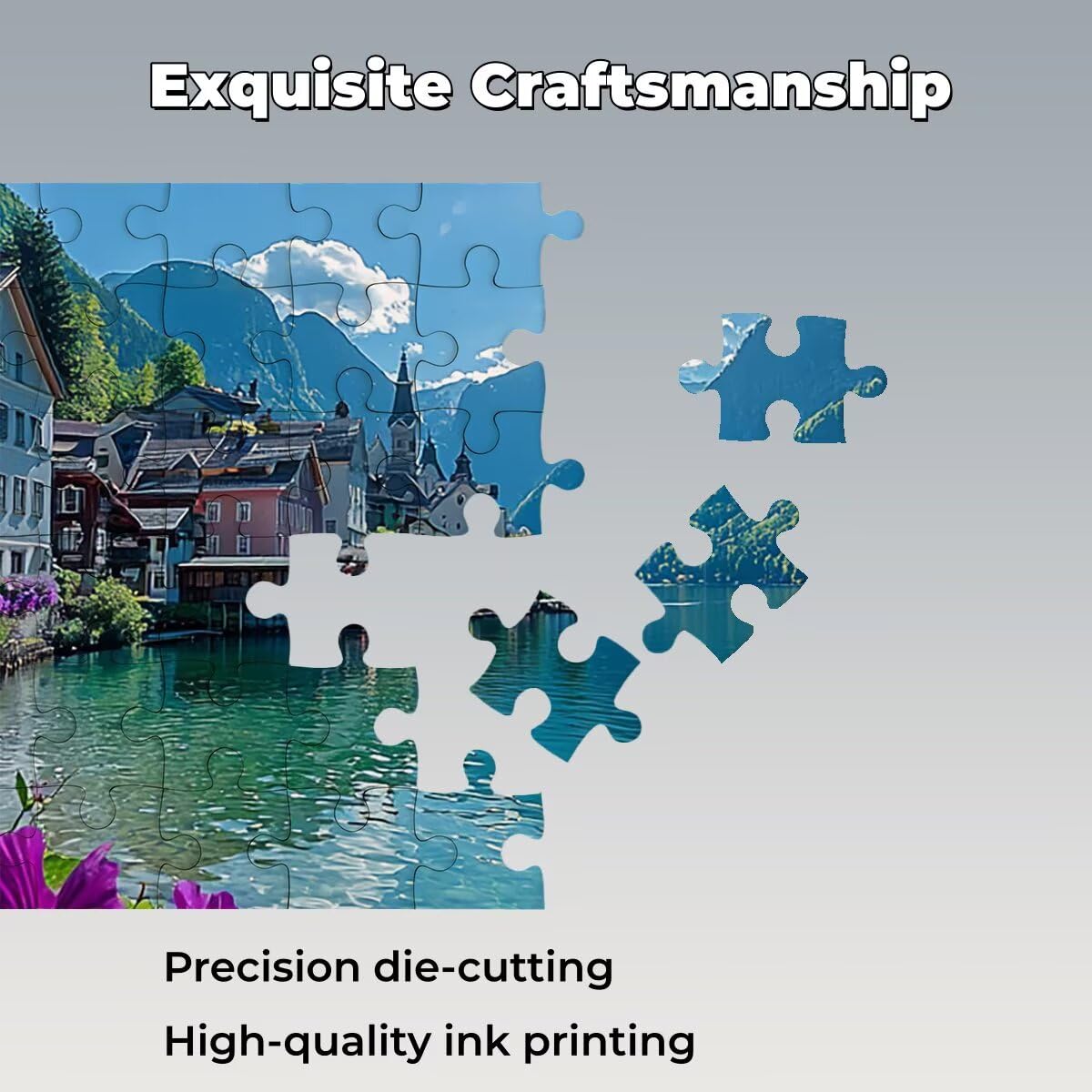 Puzzle 1000 Pezzi Paesaggi, Puzzle Natura, Puzzles in Legno, 75x50cm -1408 | Puzzles con Confezione di Alta Qualità, Intrattenimento Creativo, Giochi Rilassamento e Intelligence, Regalo Donna Decor Casa