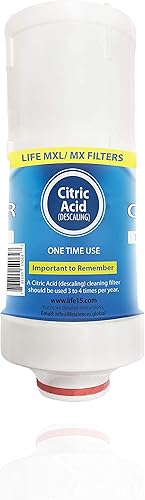 Life Ionizer MX & MXL 5-15 Filtro de repuesto interno Cartucho de limpieza de ácido cítrico