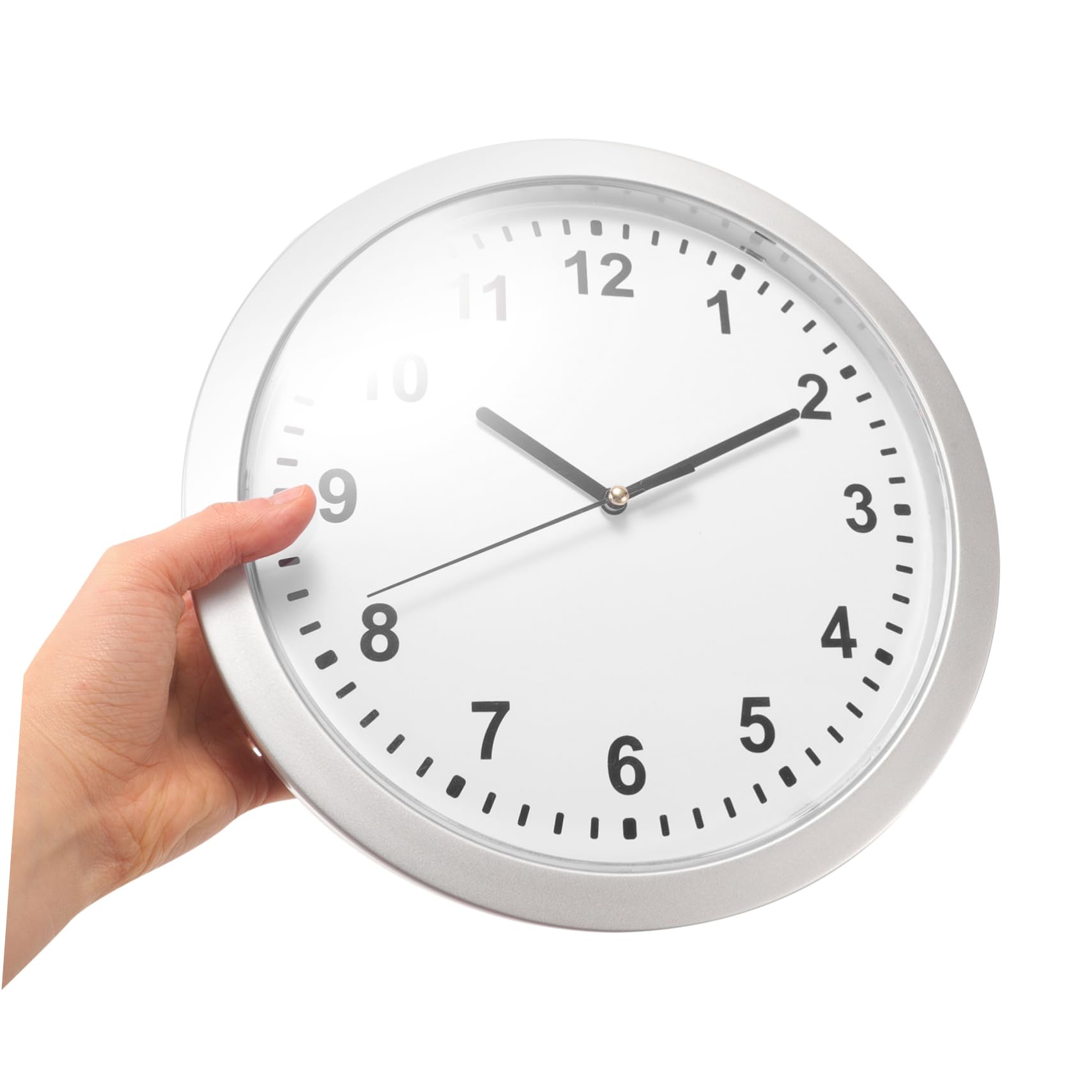 Geheimversteck Uhr mit Fach aus Kunststoff, Weiß, Kompakt