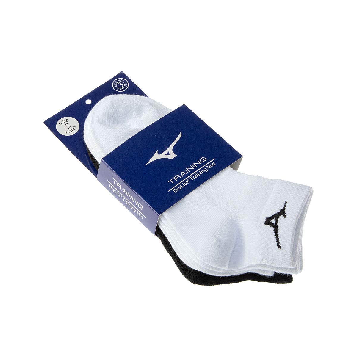 Mizuno Drylite Training Mid Sock 3-Pack (XL UK 9-11)