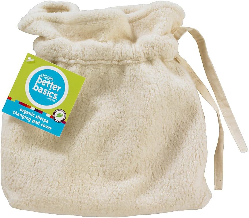 giggle Better Basics Contoured Sherpa Changing Pad Cover (organic)