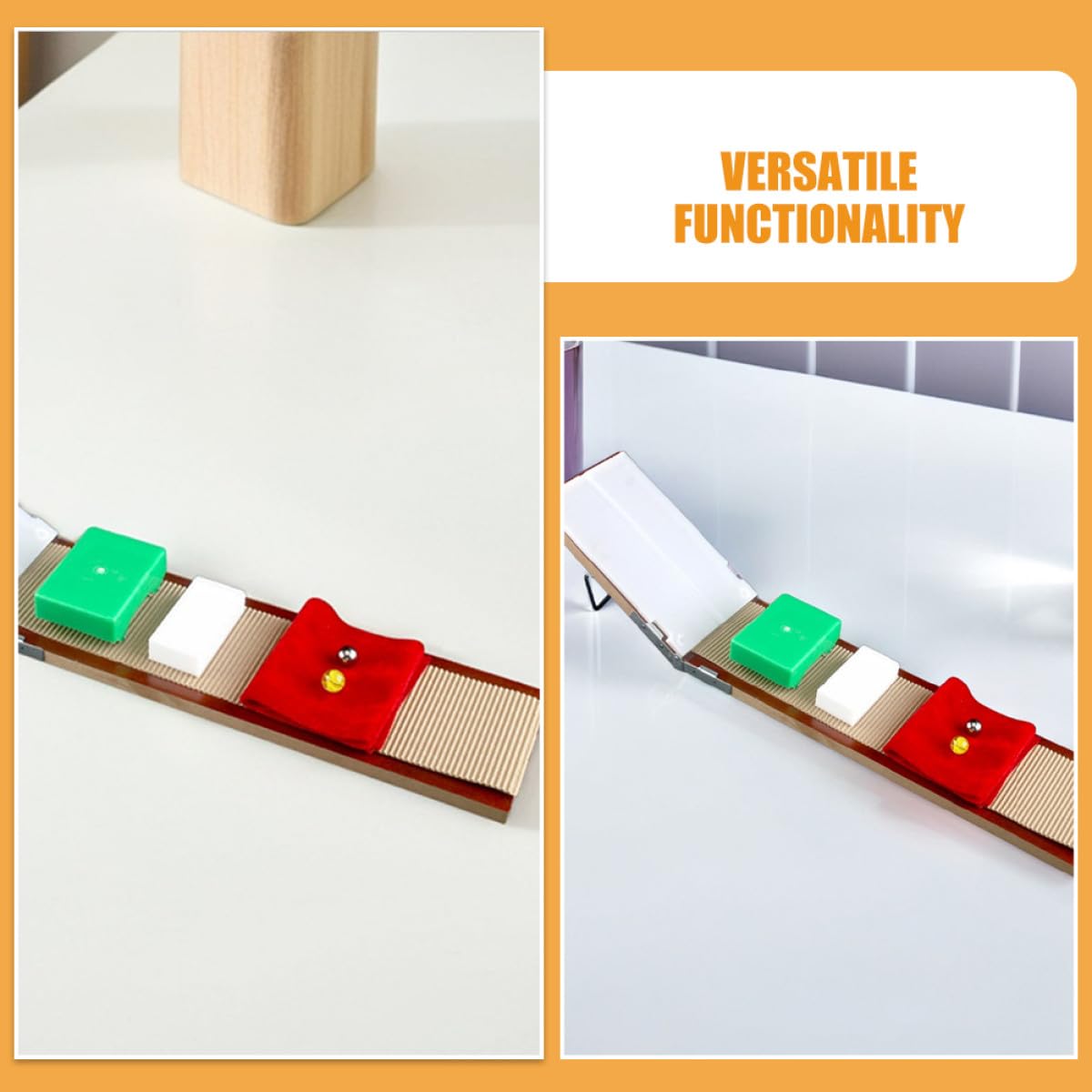 ORFOFE Kit di Fisica Sperimentale per Studenti Design Userfriendly in Plastico, Dispositivo Scientifico Versatile per Esperimenti di Movimento a Casa in Classe