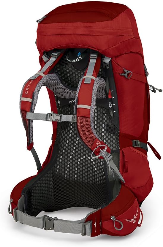Osprey Atmos AG 65 Men's Backpacking Backpack Small Rigby Red