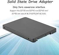 Vista 5 de M.2 NGFF a 2.5 pulgadas SATA 3.0 Adapter, B+M Key/M Key SSD Converter Card (negro)
