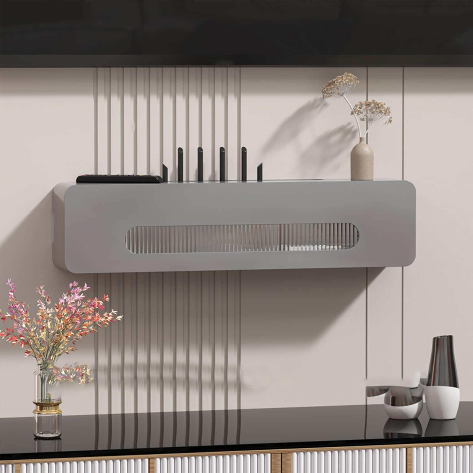 Boîtier routeur WiFi mural et rangement de câble discret pour chambre