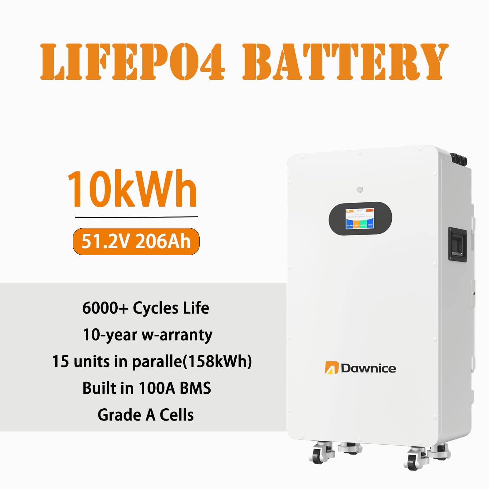 Amazon.com: Dawnice 10KW Home Solar Power System with 10KWH 51.2V