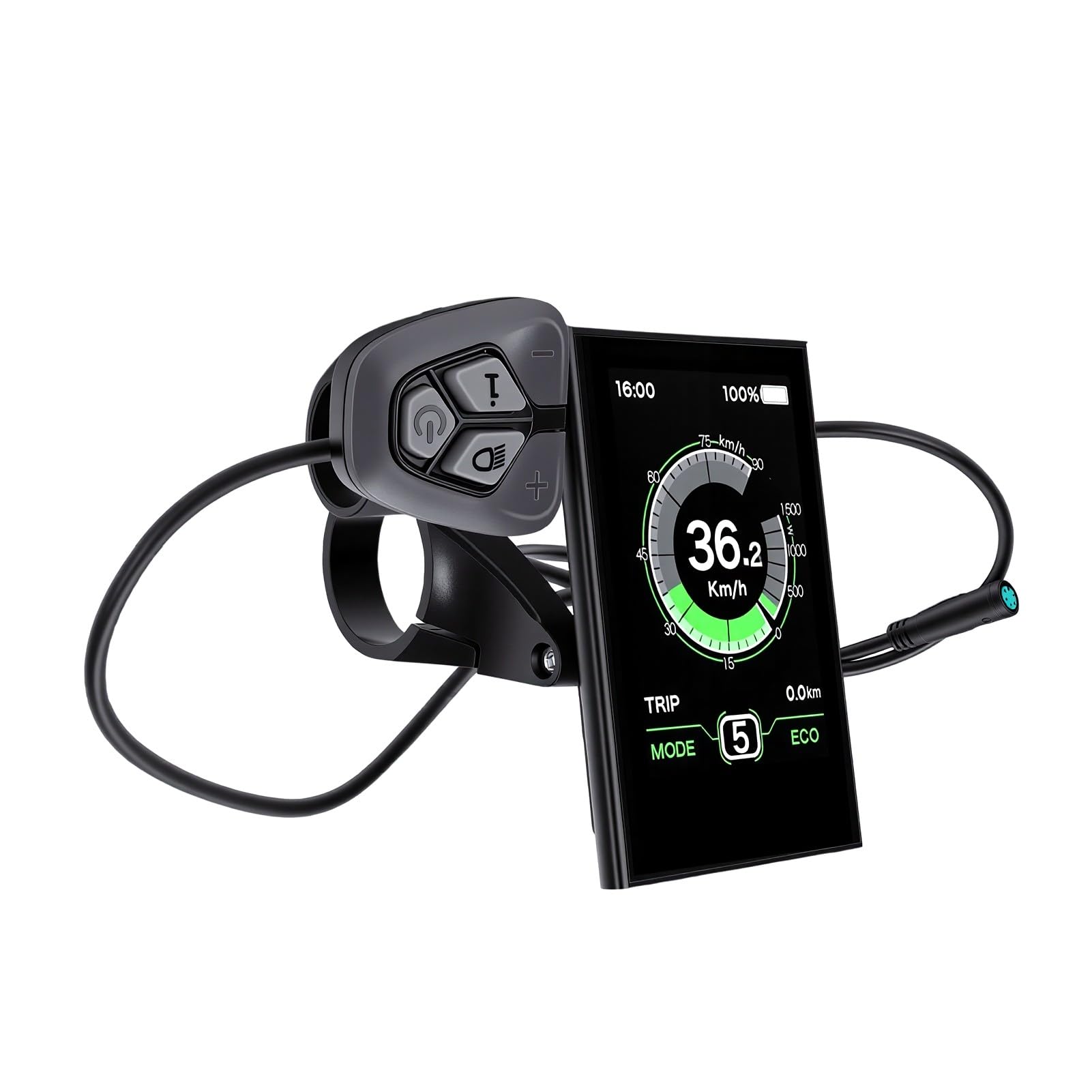 Cryfokt Pantalla LCD para Bicicleta Eléctrica, Monitor a Color IPS de 3,5