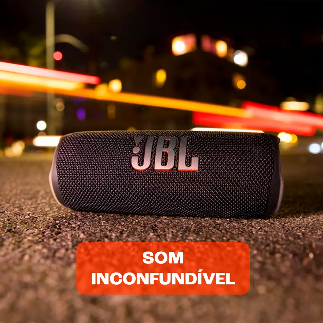 JBL, Caixa de Som, Flip 6, Bluetooth, Portátil, À Prova D'água e