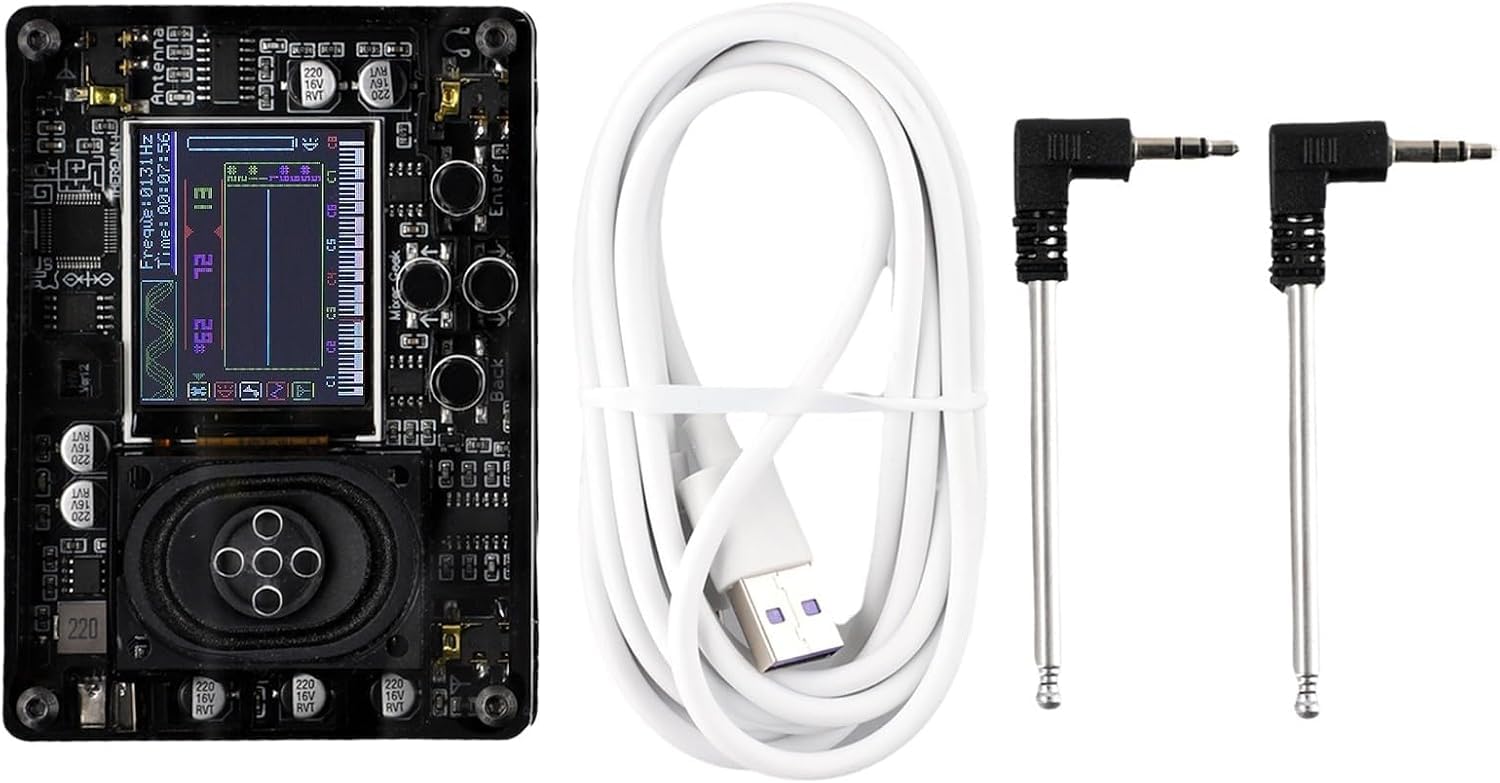 Mini Theremin Strumento Musicale Elettronico con Schermo a Colori, Oltre 70 Voci, Sintetizzatore Portatile USB-C per Principianti e Musicisti Giocattolo Educativo