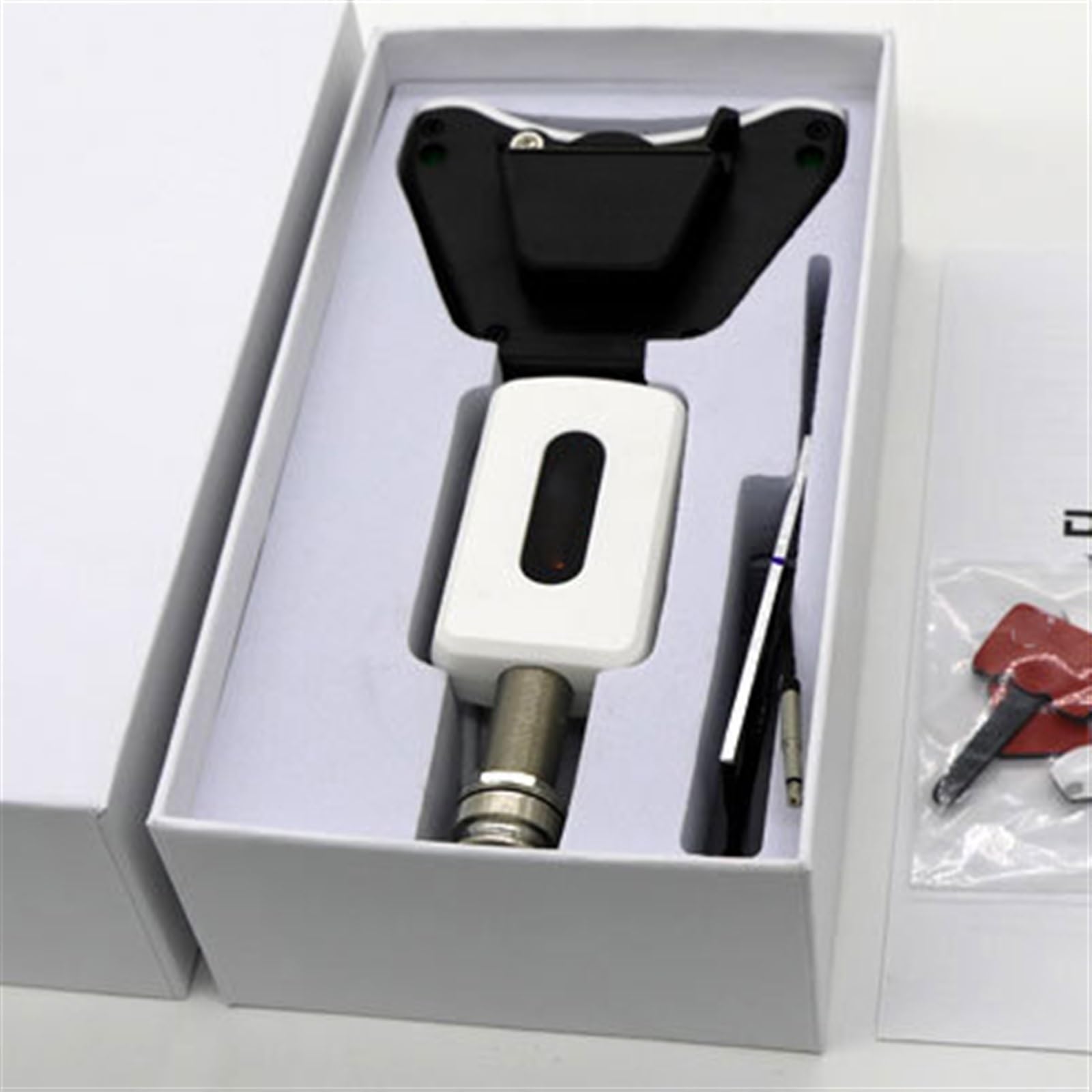 Pickup per strumenti ad arco Amplificatore Piezoelettrico Perforato Con Foro Sonoro Per Chitarra Classica Con Pickup Singolo(White)