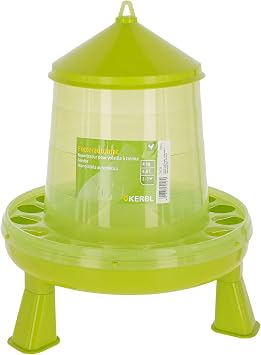 KERBL Mangeoire sur pieds pour poules et volailles - 9.6L/8kg-4kg Automatic Ground Poultry Feeder for Rabbit