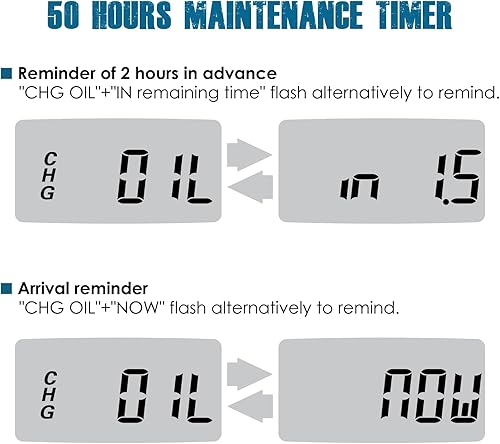 Miniatura 3 de Runleader Medidor digital de hora recordatorio de mantenimiento voltios CC de 5 V a 60 V para cortacésped ZTR generador de tractor carrito de golf