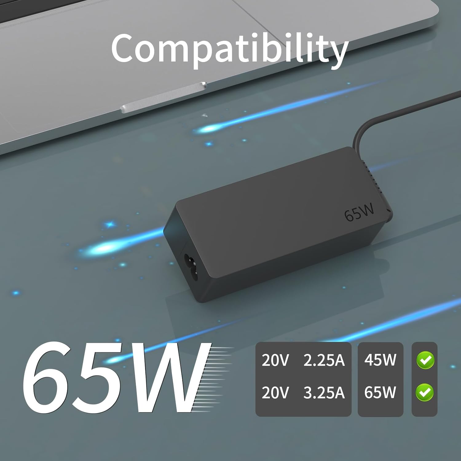 65W 20V 3.25A AC Adapter Replacement for Lenovo Laptop Charger,Lenovo Ideapad 3 5 Flex 5 4 6 11 14 15 Flex-14 Flex-15 Flex 5-1470 5-1570 4-1470 110 110s 310 320 330 330s 510 520 520 30s - Image 6