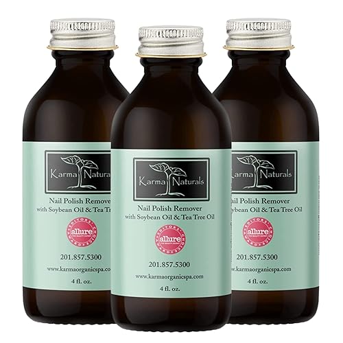 Karma Organic Removedor de esmalte de uñas con aceite de soja y aceite de árbol de té, no tóxico, vegano, libre de crueldad, sin acetona, disponible en Yaxa Peru