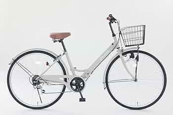 Amazon | 26インチ 軽快車 折りたたみ式 自転車 suwit 6段変速 鍵