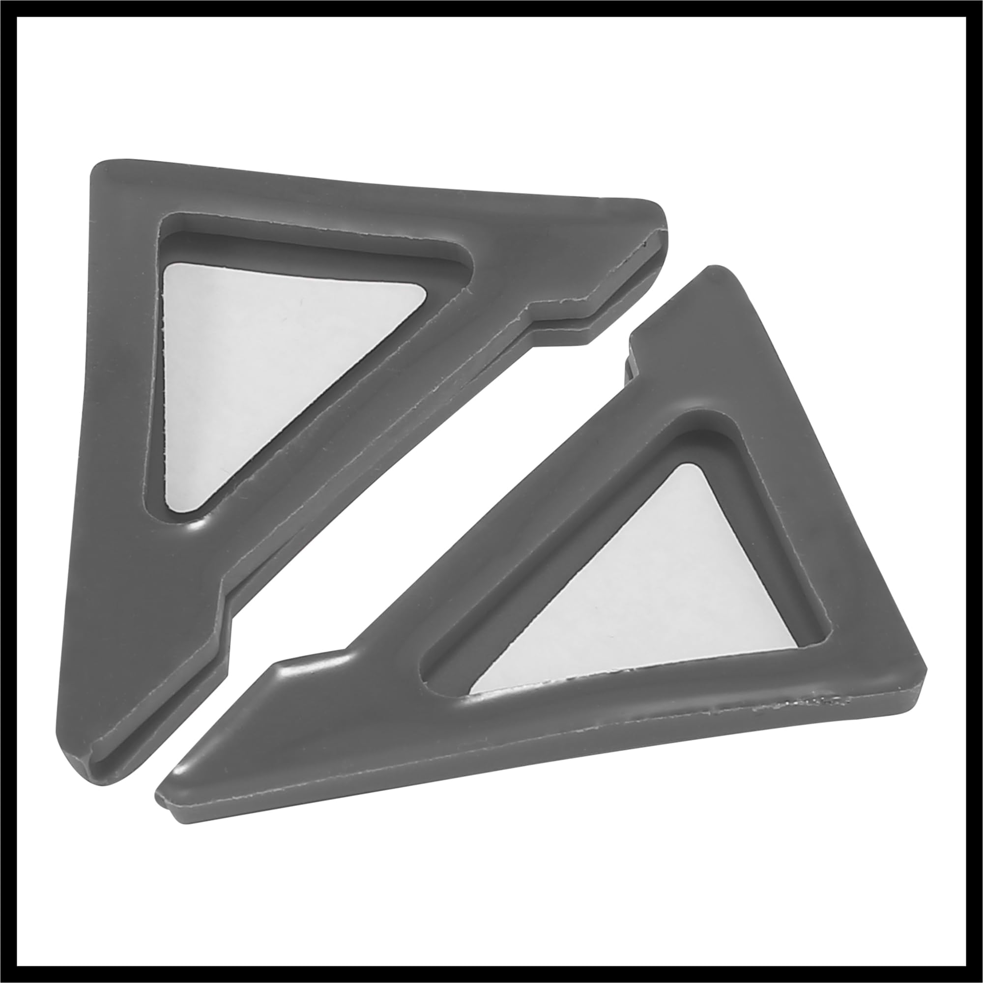 Hihaha 2pcs PVC Universal Car Door Corner Edge Guards Bumper Protector Gray Durable Material - Image 4