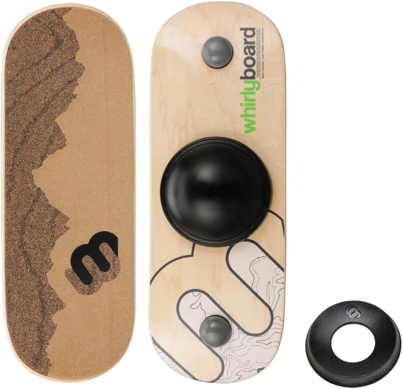 Whirly Board Wide Standing Desk Balance Board and Stabilizing Ring Companion