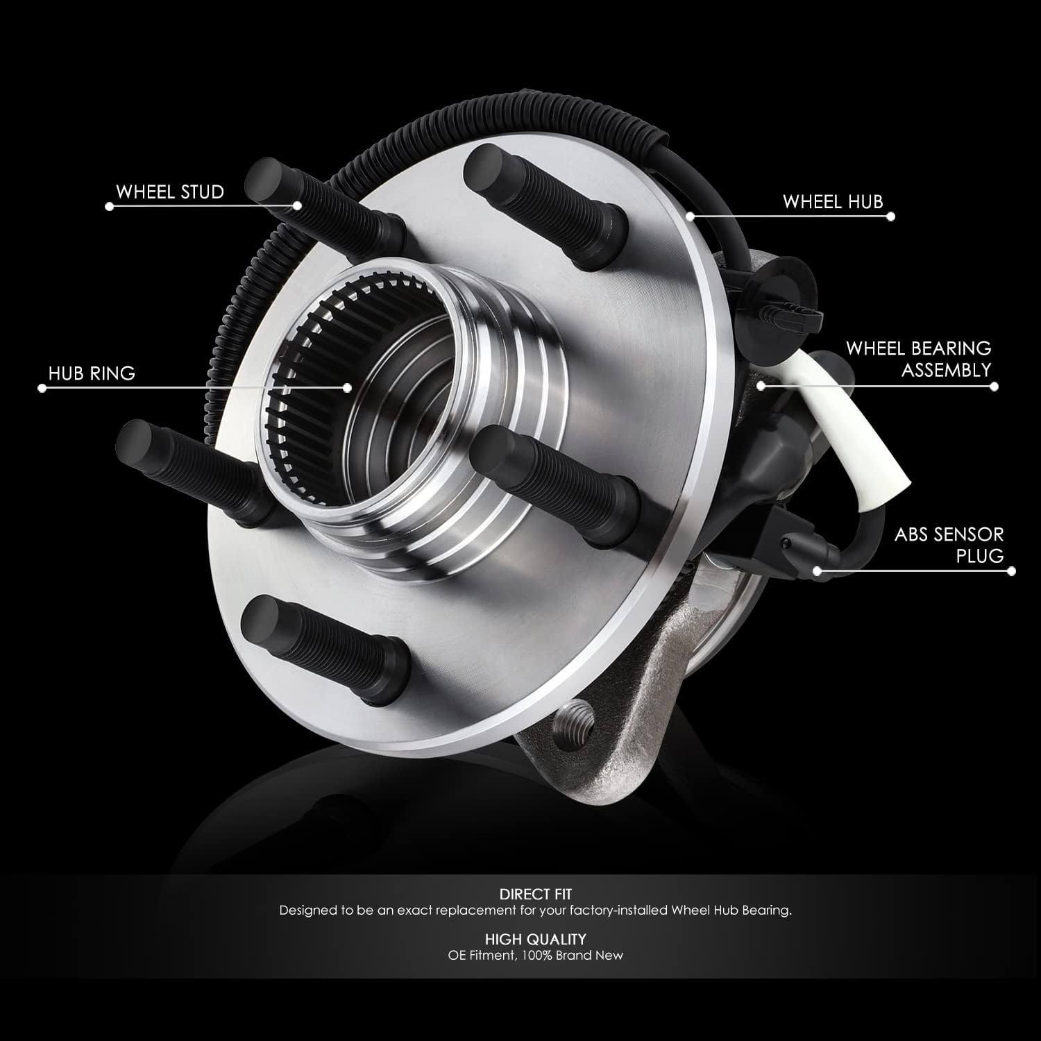 DNA Motoring OEM-WHA-0177 For 2006-2008 Dodge Ram 1500-3500 4WD Front Left Right Wheel Bearing Hub Assembly - View #10