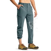 Men's Lightweight Hiking Pants Quick Dry 4 Pockets Stretch Water Resistant Travel Fishing Convertible Zip Cargo Jogger