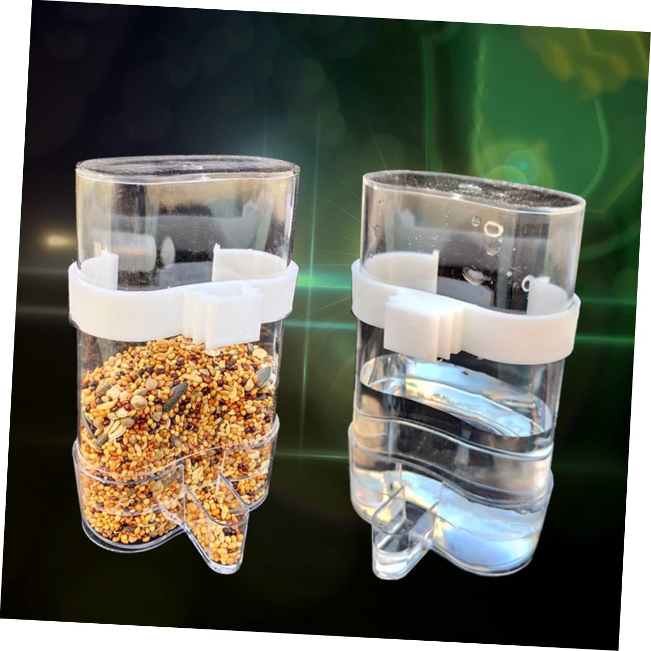 Gatuida Distributeur d'eau Automatique en Plastique Bleu Lot de 12 Pièces Facile à Installer pour Perroquets et Oiseaux Adapté pour Usage Intérieur et Extérieur