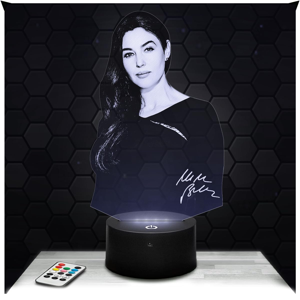 Lampephoto.fr - Monica Belluci Actress 3D Lamp Decoration, Gift idea for Men and Women, Monica Belluci Object, Adult Night Light, Bedroom Decoration, Original Christmas, Gift idea for Men and Women