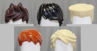 LEGO Ninjago Ninja Set of 5 hair pieces (LOOSE) fits - Lloyd, Cole, Kai, Jay, & Zane