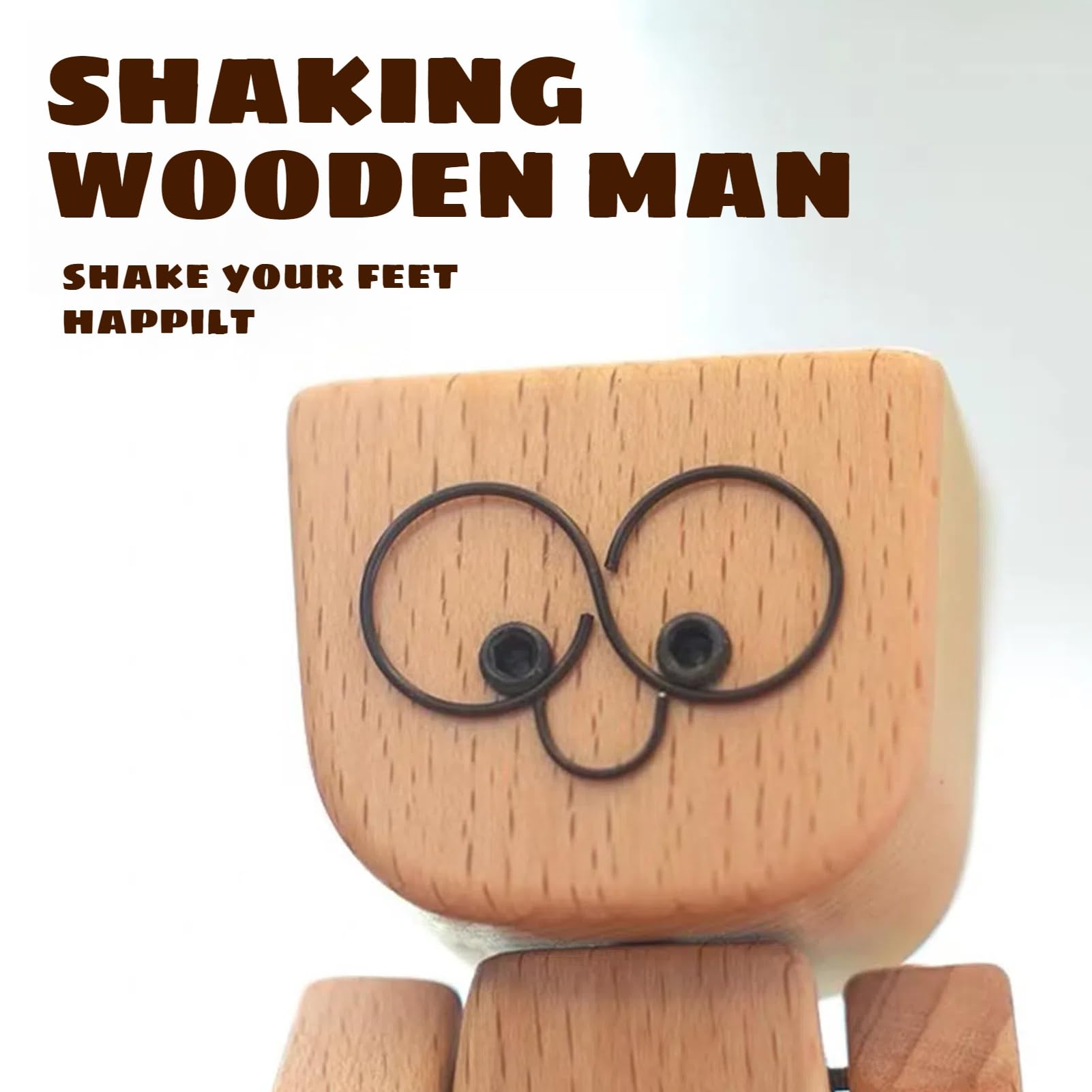 Charmante Petite Figurine En Bois Qui Se Balance Avec 12