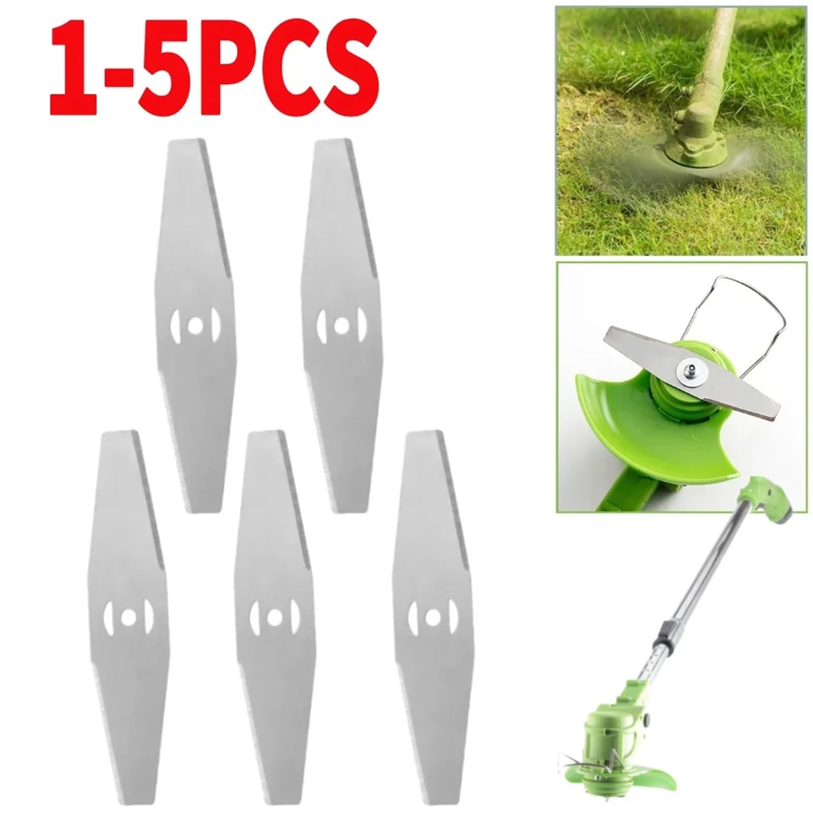Cuchillas de Repuesto for Cabezal de cortacésped de Metal, Accesorios for cortacésped, Herramientas eléctricas for jardín doméstico, 1 Unidad(4PCS)