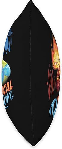 Miniatura 2 de PIXAR Disney Elemental Chemical Reaction Ember & Wade - Almohada de 16 x 16 pulgadas, multicolor