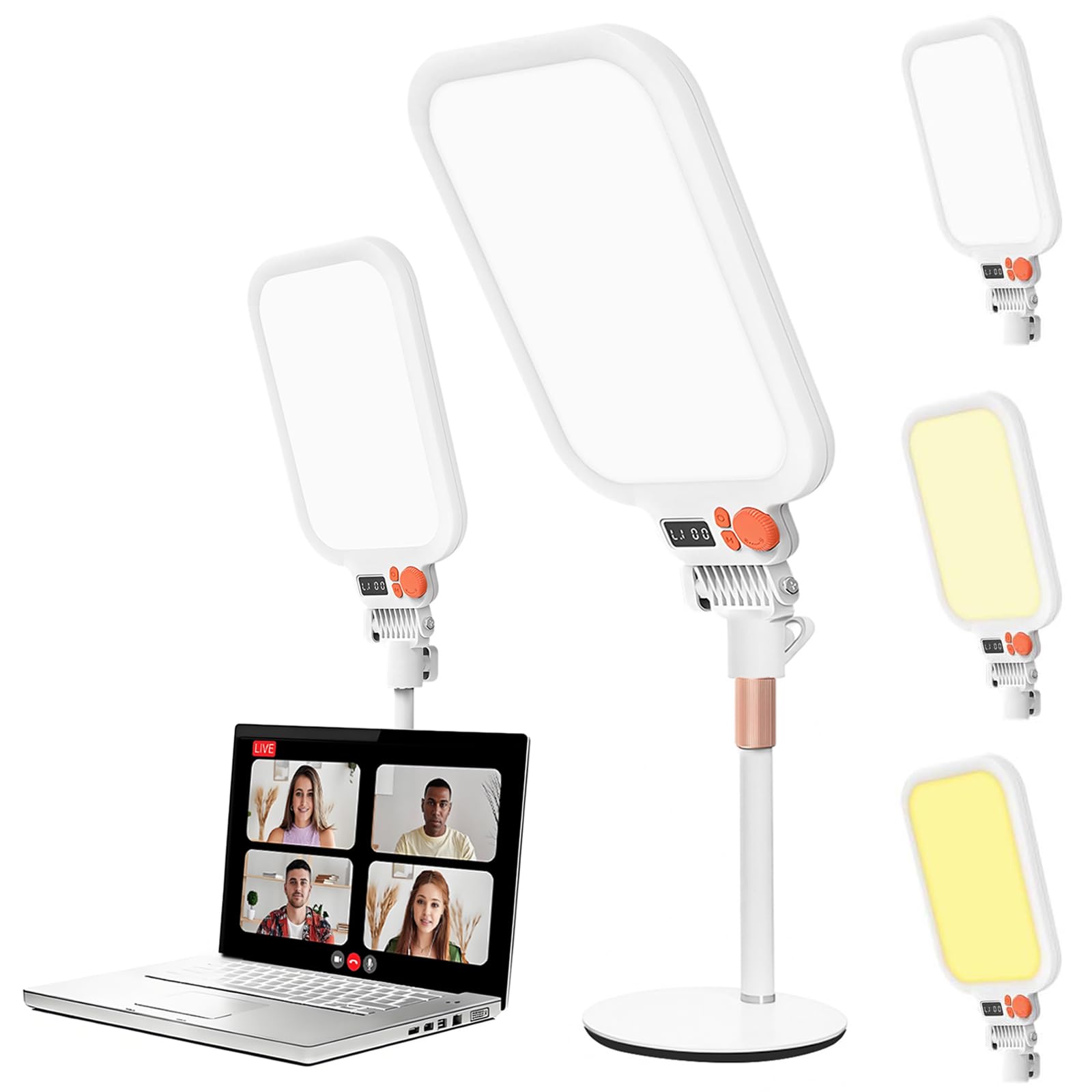 Luce per Live Streaming Video, Fill Light per Streaming su PC e Mobili | Lampada LED per video su YouTube, TikTok, Strumenti per Creatori di Contenuti e Influencer