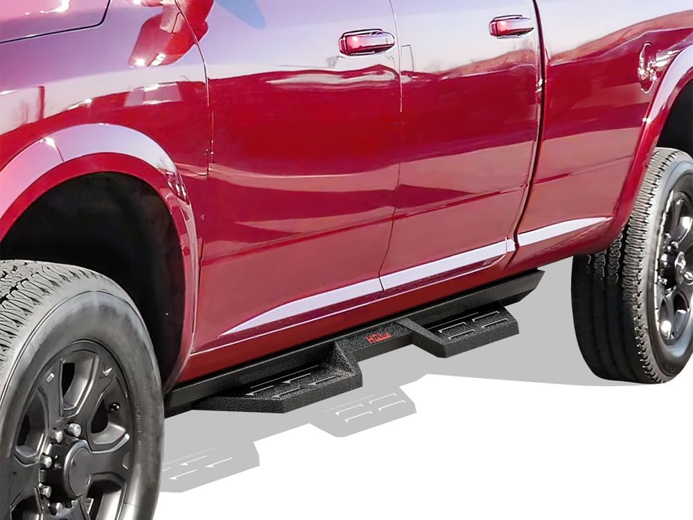 HD Ridez Steel Construction Drop Down Style Running Boards Compatible with Ram 1500 2009-2018 Crew Cab & Ram 2500 3500 2010-2026
