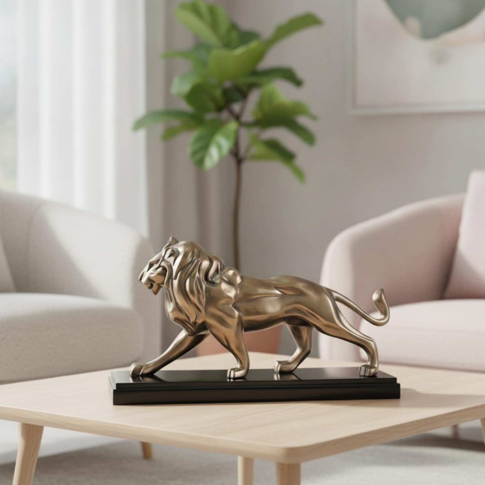 F Fityle Estatua de Caballo de Bronce Estatua Escultura Figura Ornamento Artística con Base Elegante para Colocación Estable Adecuada para Mesa de Oficina Librería Entrada