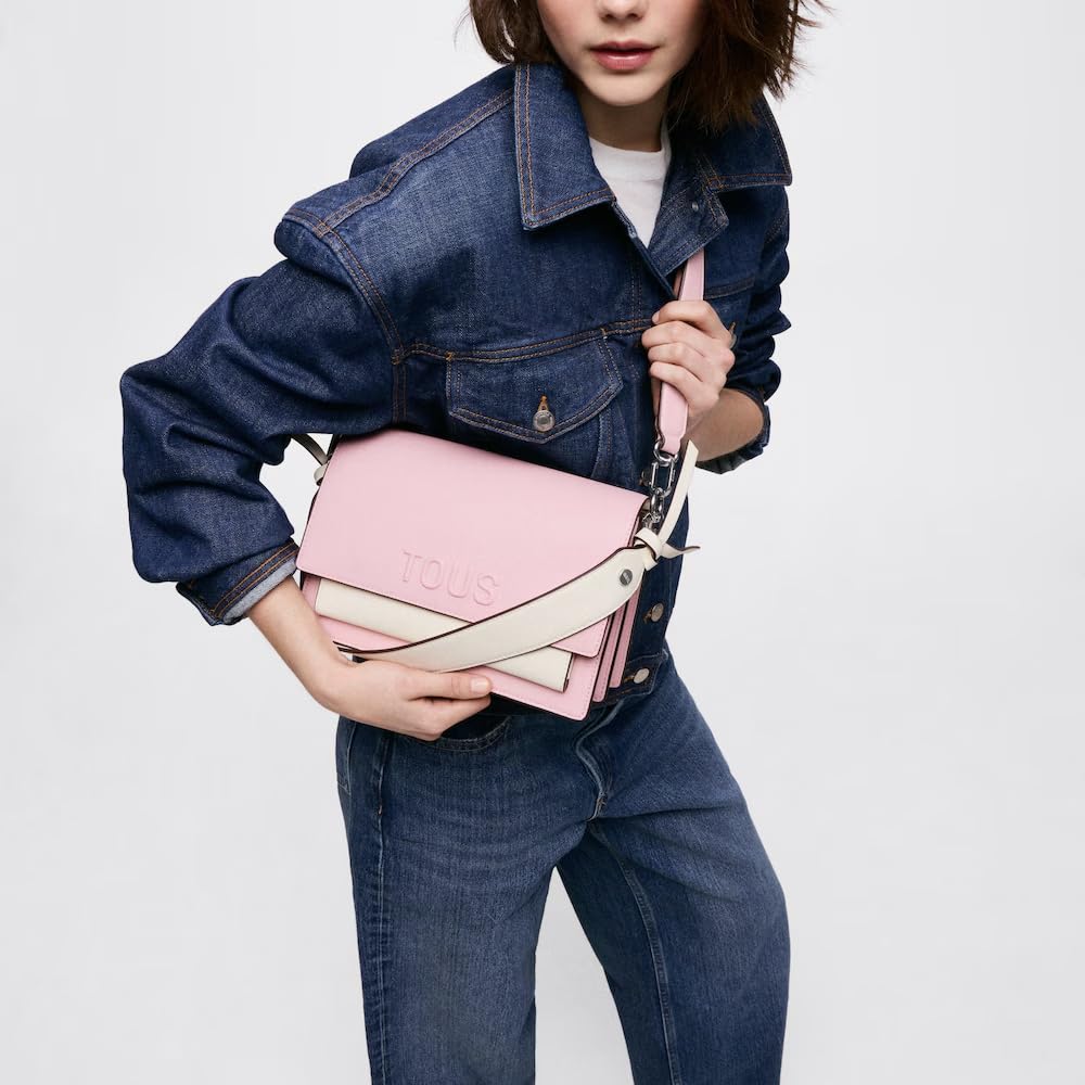 TOUS Bandolera Mediana Audree Saffiano Rosa Empolvado 2002358213