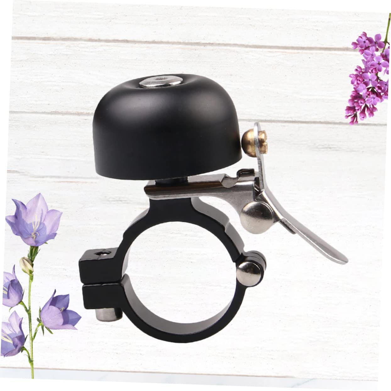 POPETPOP Cloche Classique Anti Rouille Sonnette de Guidon klaxon de vélo électrique Anneau de vélo à Fort Son Cloche de vélo Forte et croustillante Cloche de vélo de Route Black