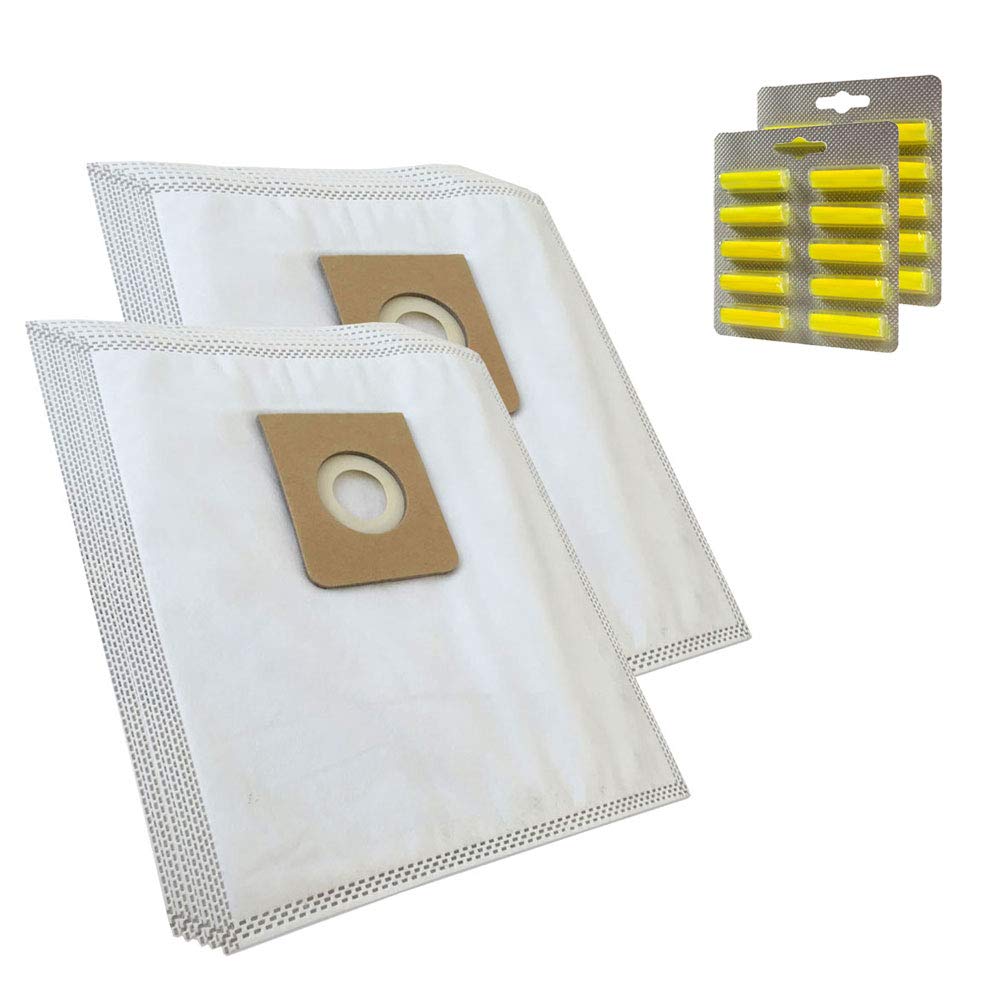 Mohmus Set 20 Air Fresheners + 20 Vacuum Cleaner Dust Bags For Nilfisk Gm 200, 210, 300, 310, 320, 330, 400, 420, Gm200, Gm200e, Gm300, Gm400 Serie