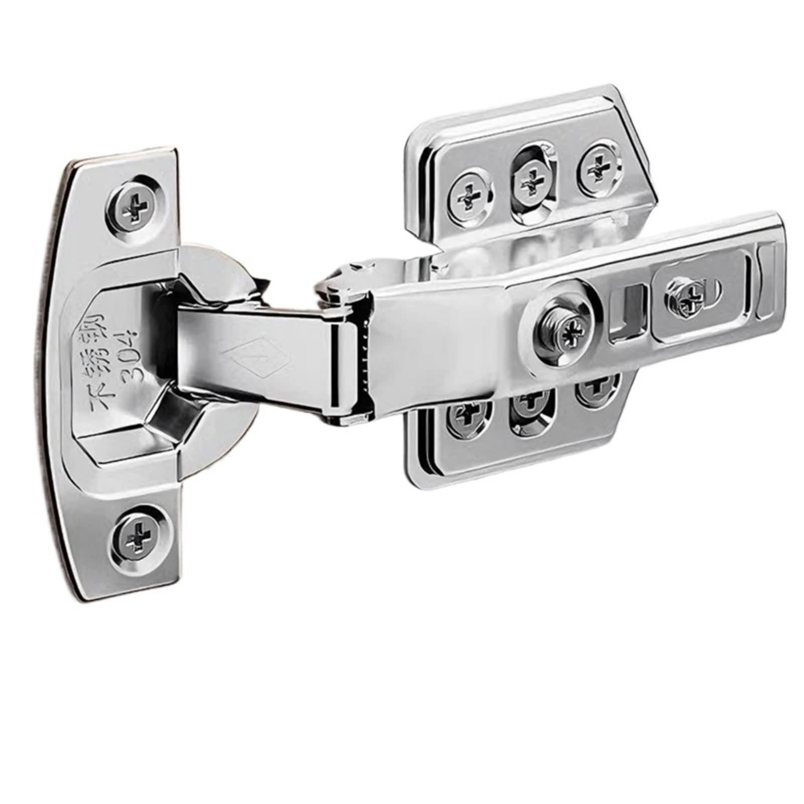 Kdhcvkz 2Pcs Dump-Straight 2Pcs Stainless Steel Cabinet Door Hinge(2Pcs Dump-Straight)
